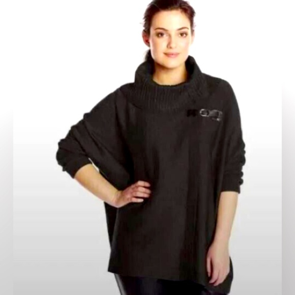 Calvin Klein black cape sweater size S